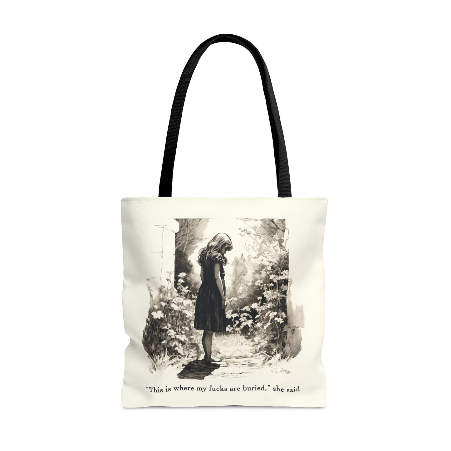 This is Where My F***s are Buried, She Said - Tote Bag (AOP)