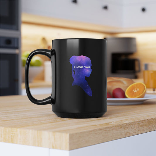 I Love You, I Know - Black Mug, 15oz