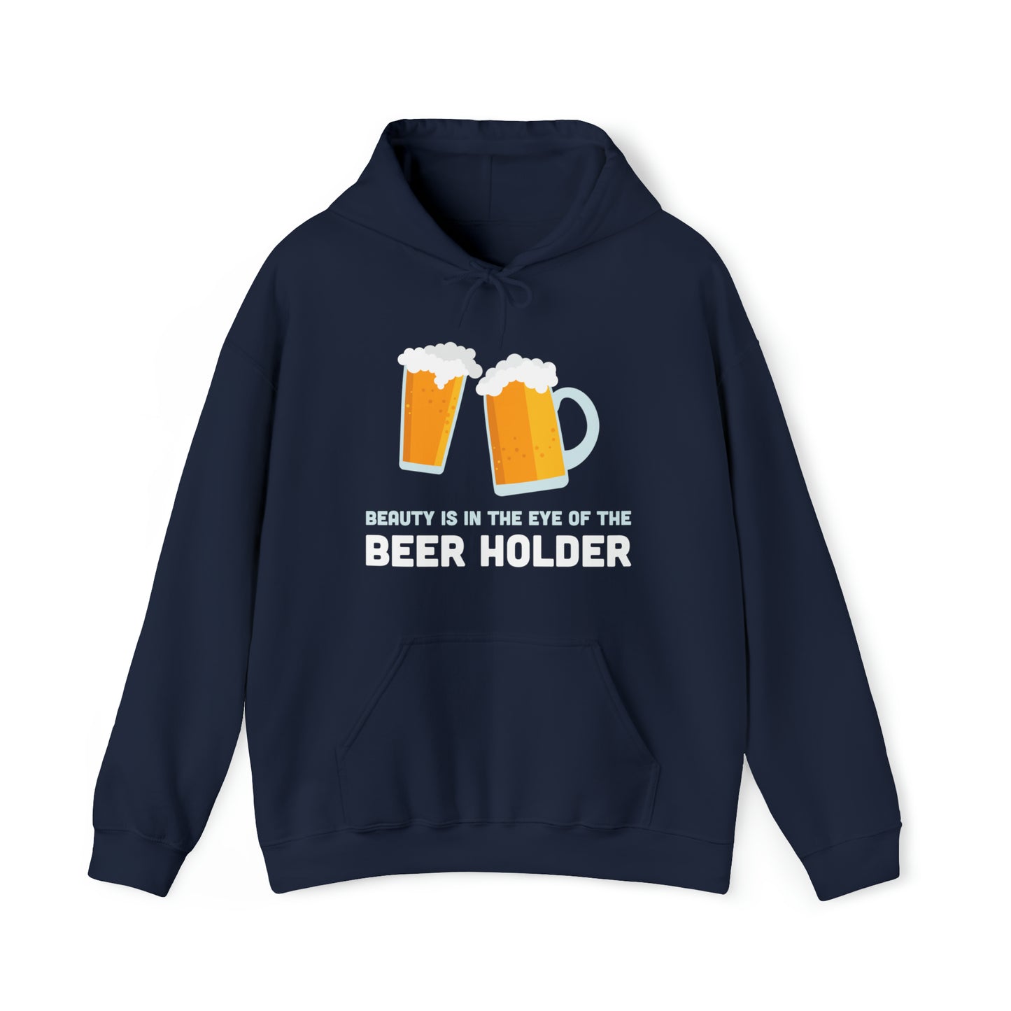Beauty is in the Eye of the Beer Holder - Unisex Heavy Blend™ Hooded Sweatshirt