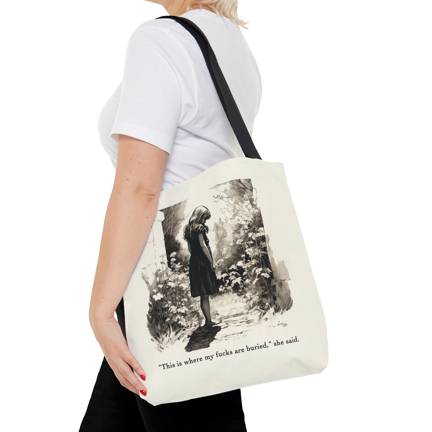This is Where My F***s are Buried, She Said - Tote Bag (AOP)