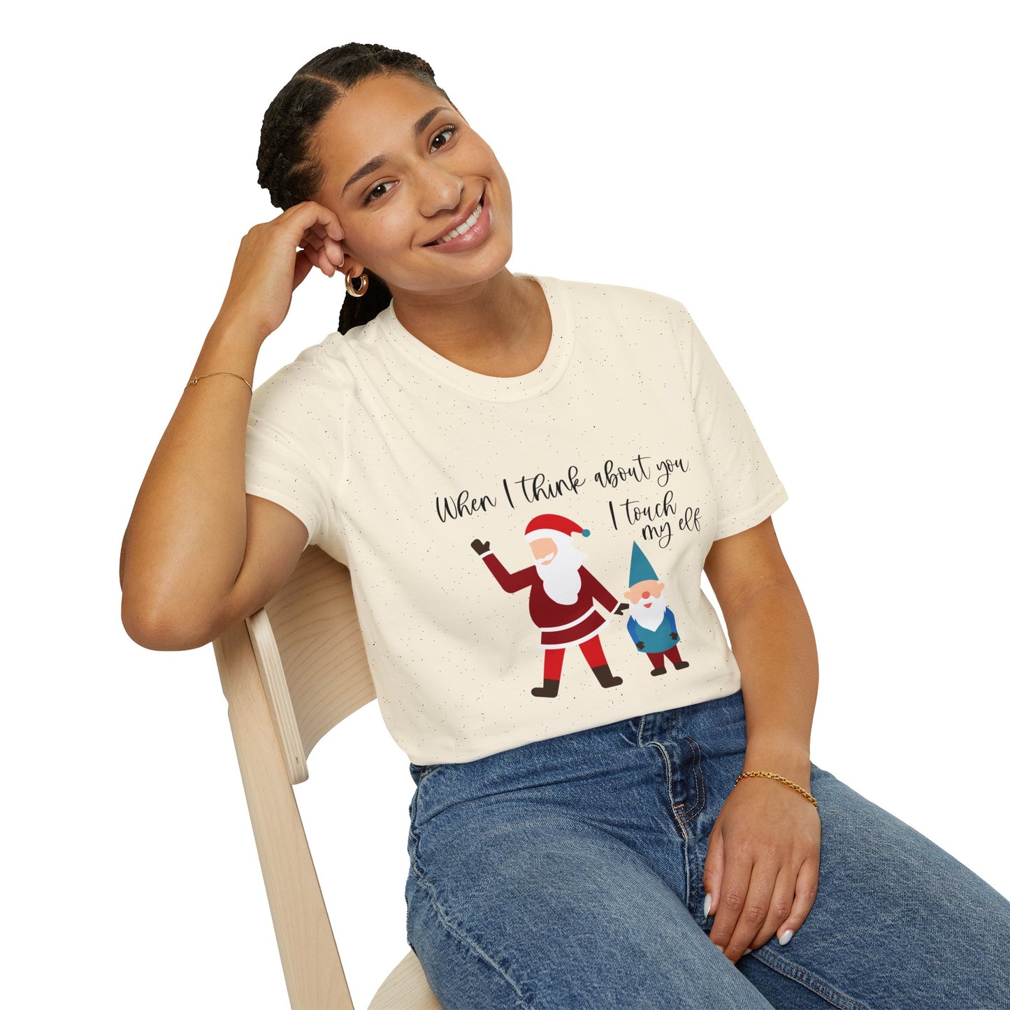 When I Think About You I Touch My Elf - Unisex Softstyle T-Shirt