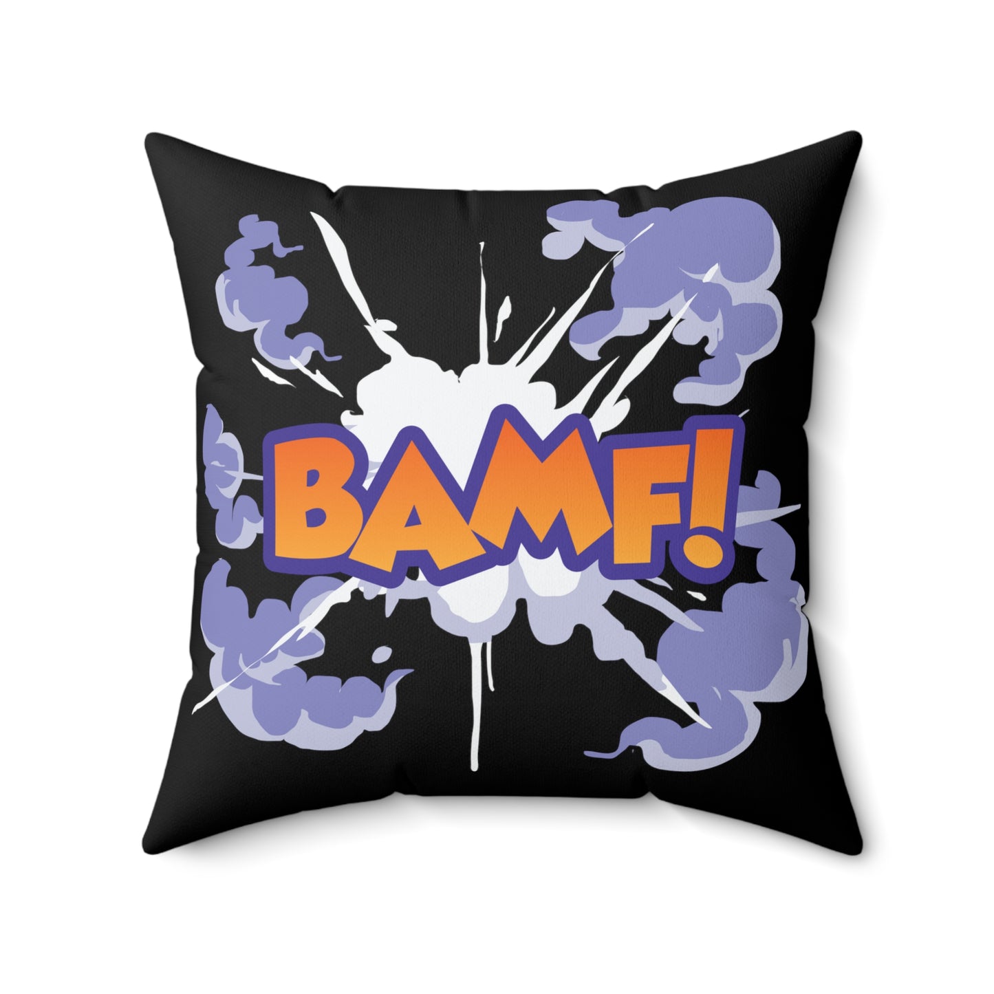 BAMF! - Inspired by Nightcrawler of the X-Men - Spun Polyester Square Pillow