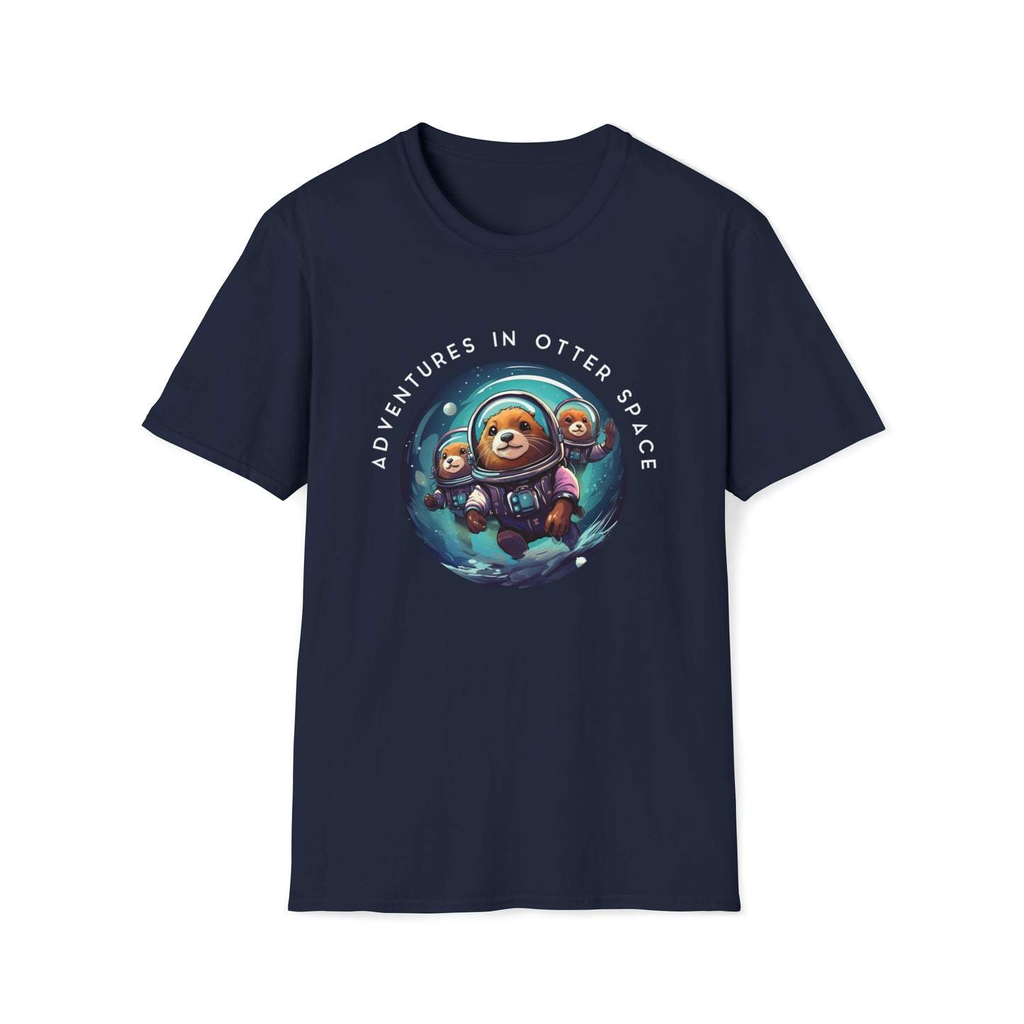 Adventures in Otter Space - Unisex Softstyle T-Shirt