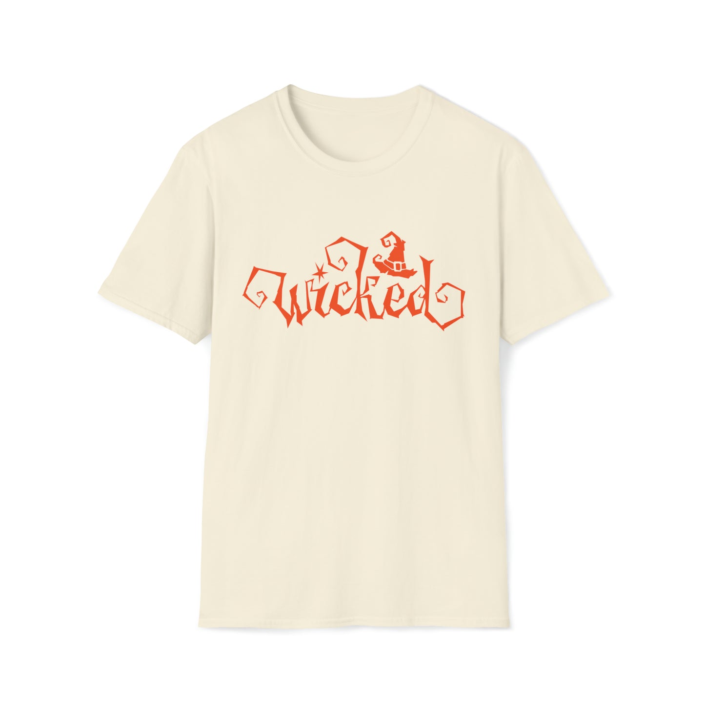 Wicked - Orange Text - Unisex Softstyle T-Shirt