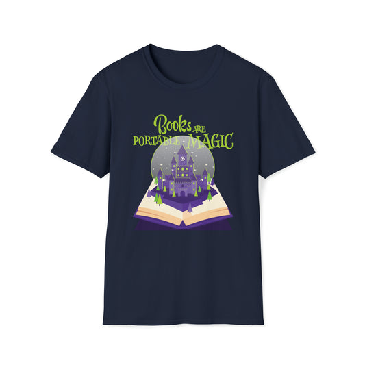 Books are Portable Magic - Unisex Softstyle T-Shirt