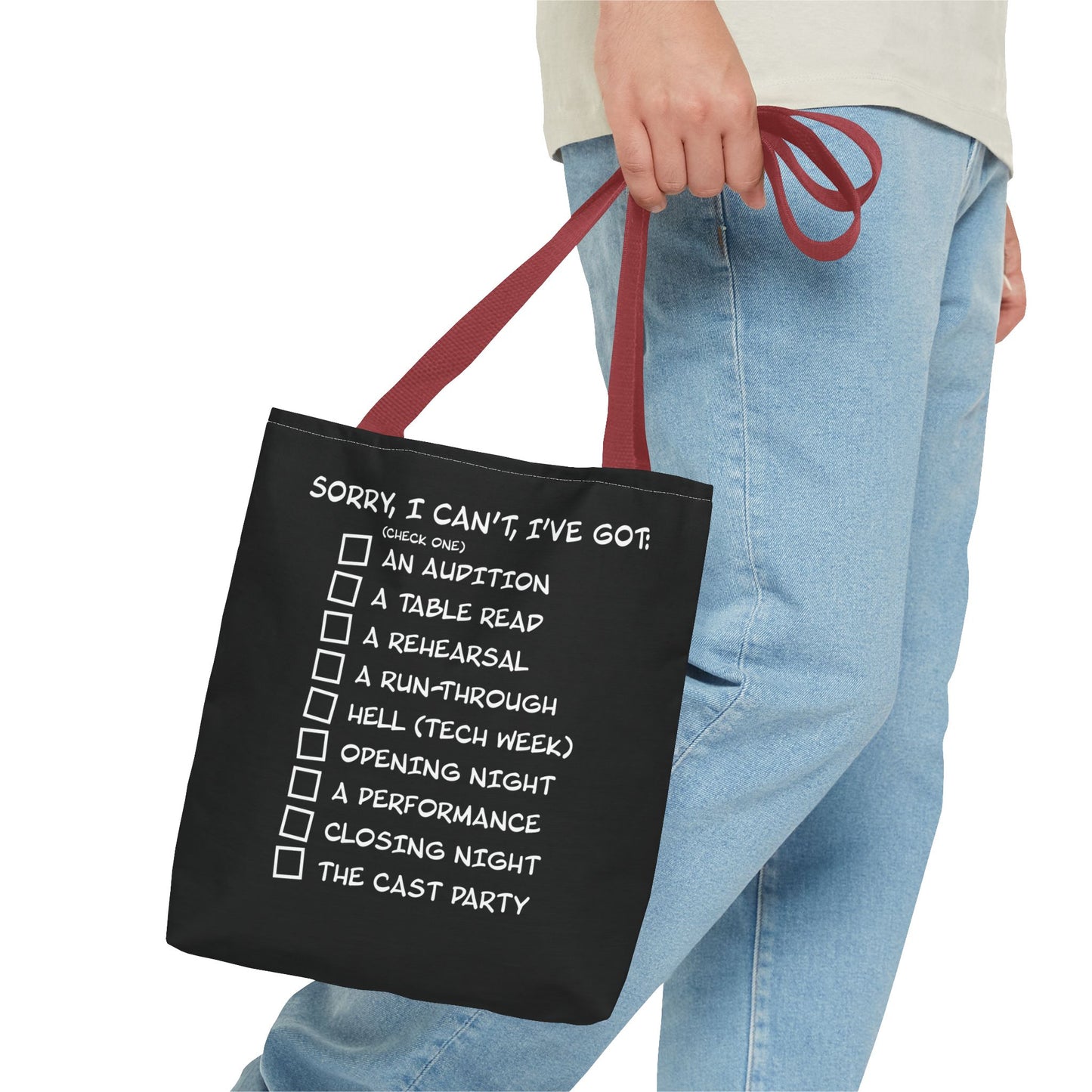 Sorry, I Can't, I've Got... - Theatre Series - Tote Bag (AOP)