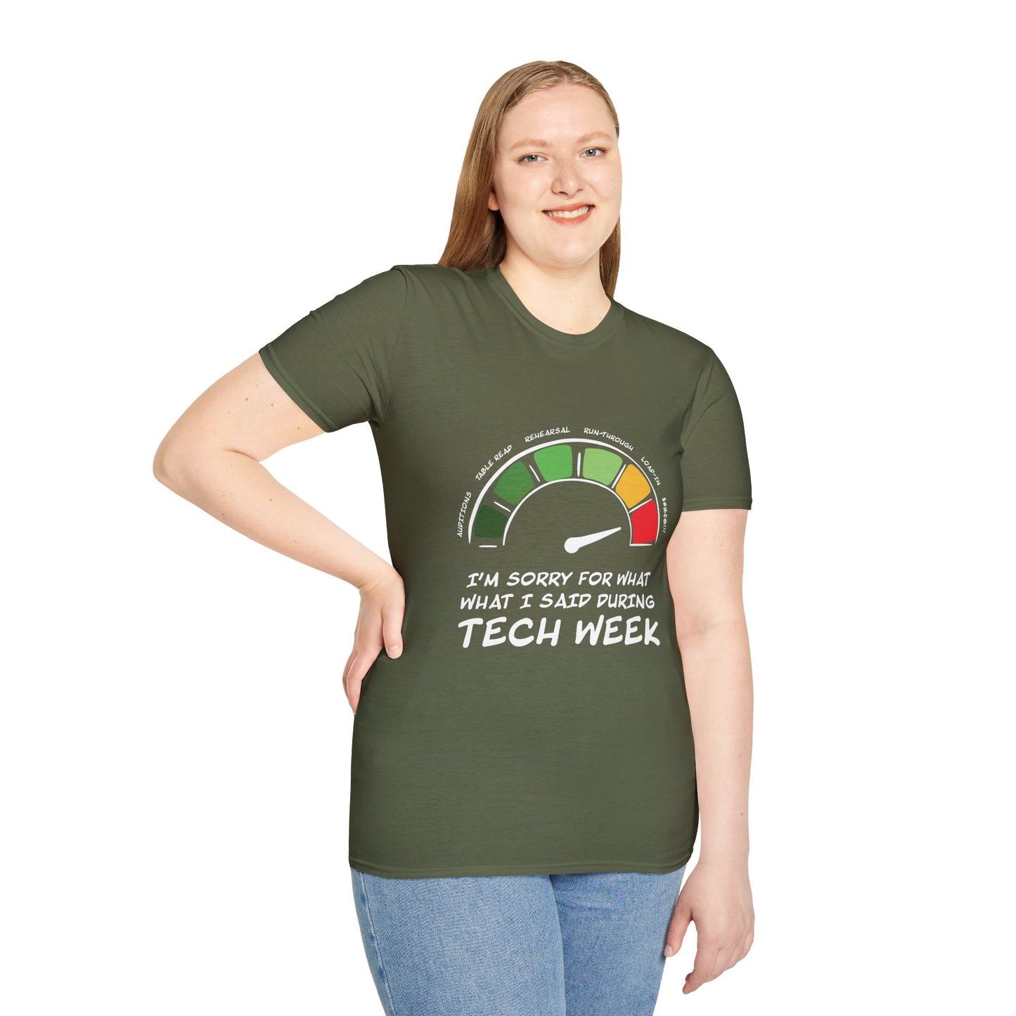 I'm Sorry For What I Said During Tech Week - Theatre Series - Unisex Softstyle T-Shirt