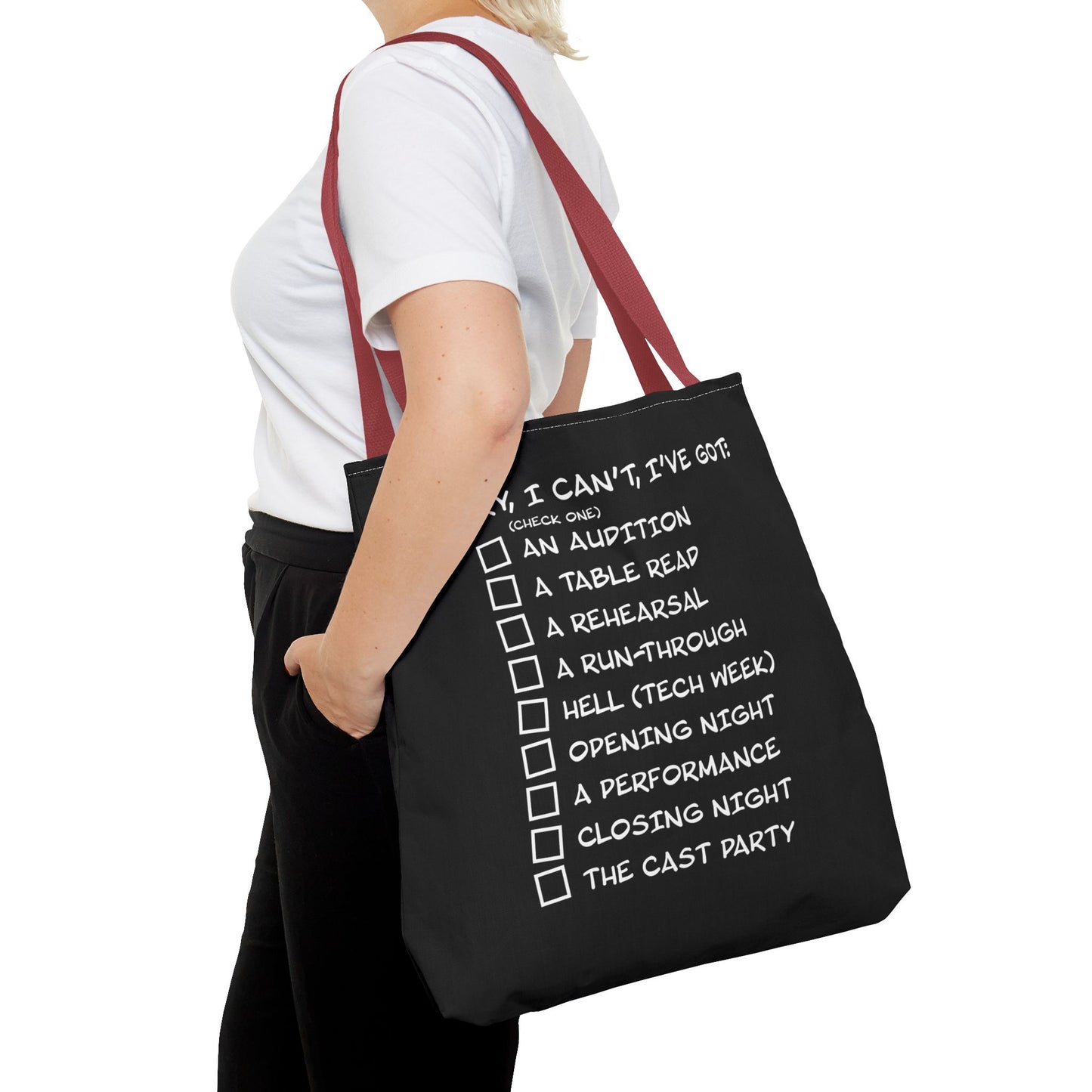Sorry, I Can't, I've Got... - Theatre Series - Tote Bag (AOP)