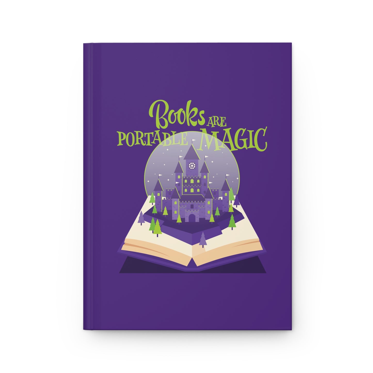 Books are Portable Magic - Hardcover Journal Matte