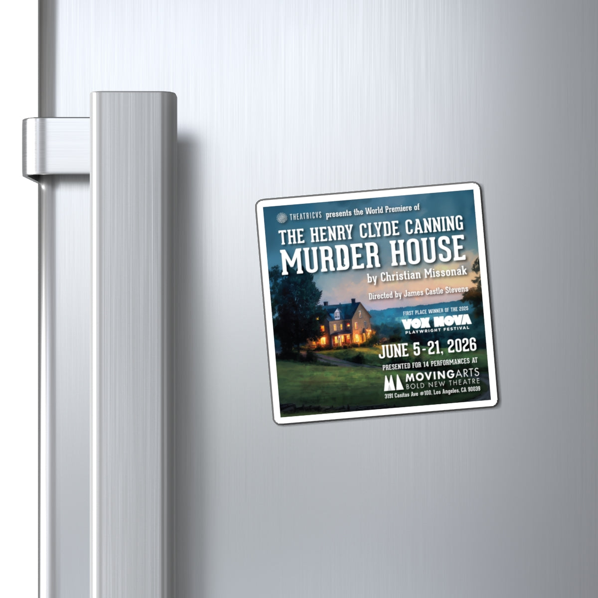 The Henry Clyde Canning Murder House - Magnets