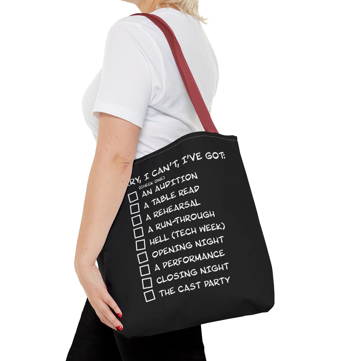 Sorry, I Can't, I've Got... - Theatre Series - Tote Bag (AOP)