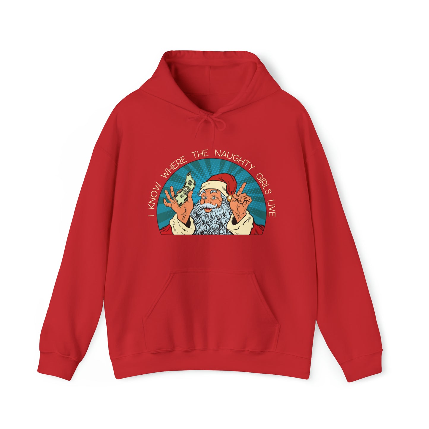 I Know Where the Naughty Girls Live - Unisex Heavy Blend™ Hooded Sweatshirt