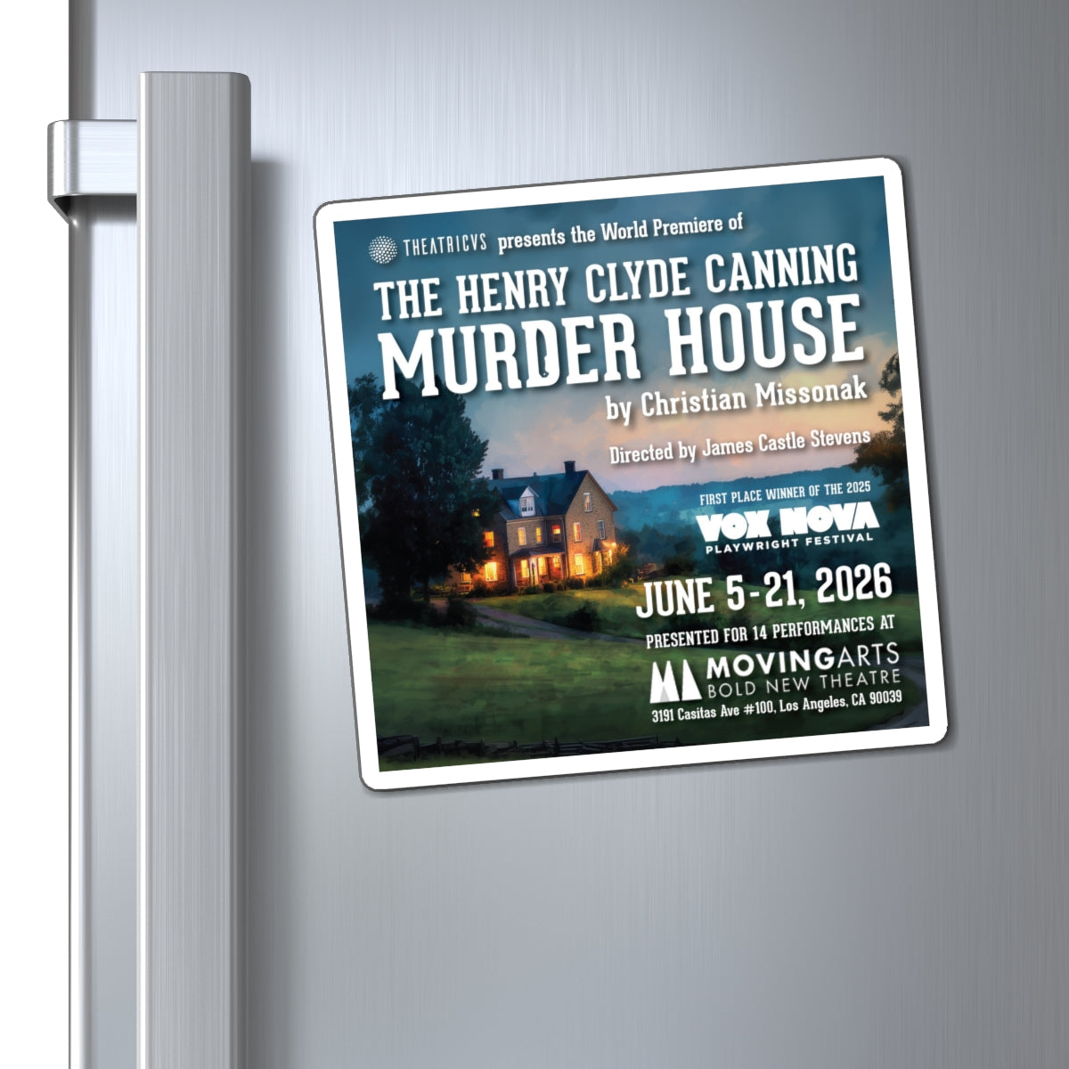The Henry Clyde Canning Murder House - Magnets