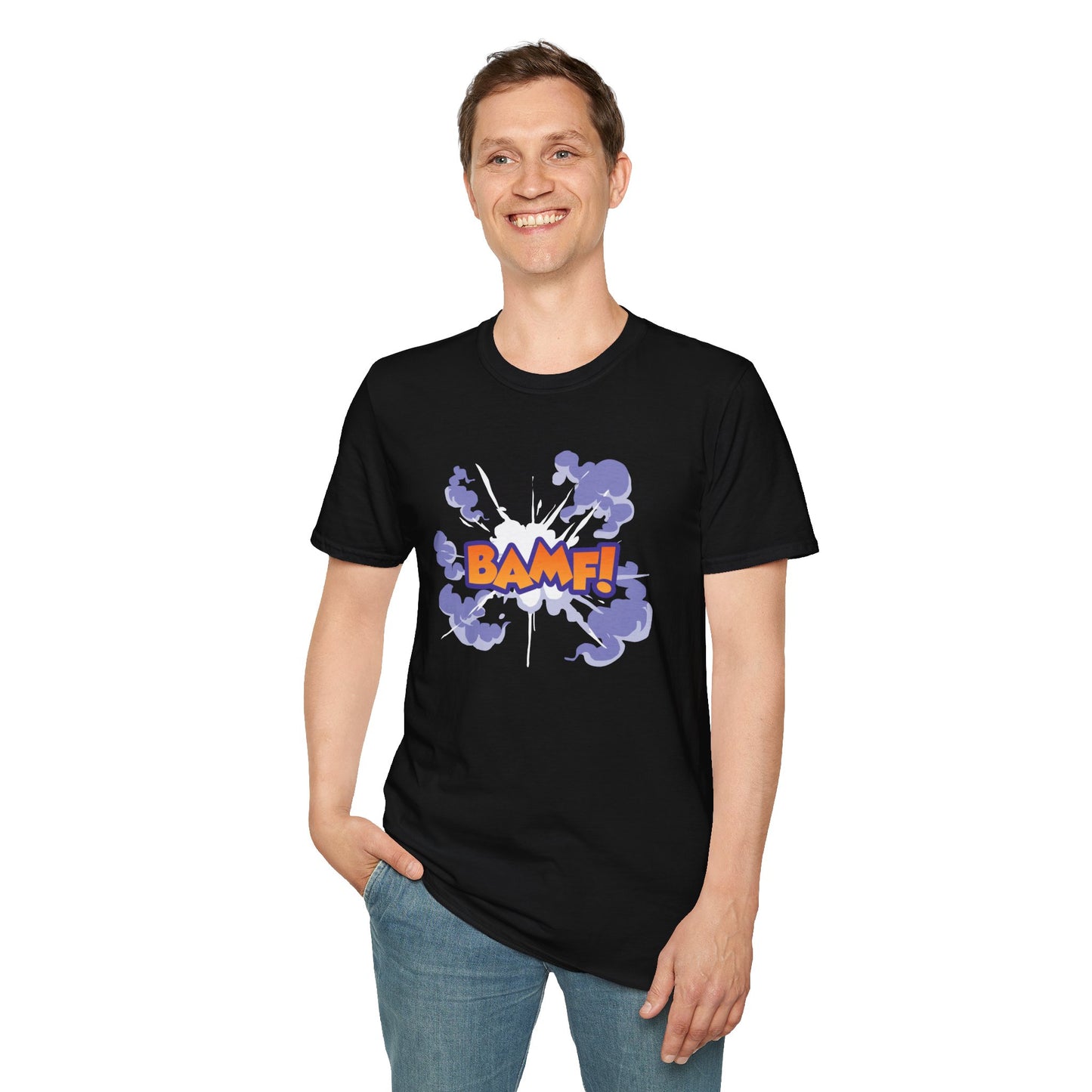 BAMF! Inspired by Nightcrawler of the X-Men - Unisex Softstyle T-Shirt