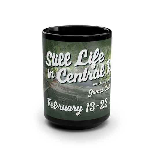 STILL LIFE IN CENTRAL PARK - Black Mug, 15oz