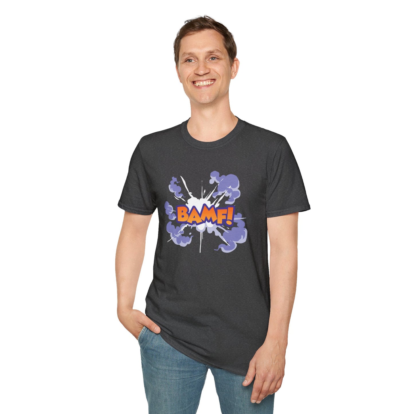 BAMF! Inspired by Nightcrawler of the X-Men - Unisex Softstyle T-Shirt