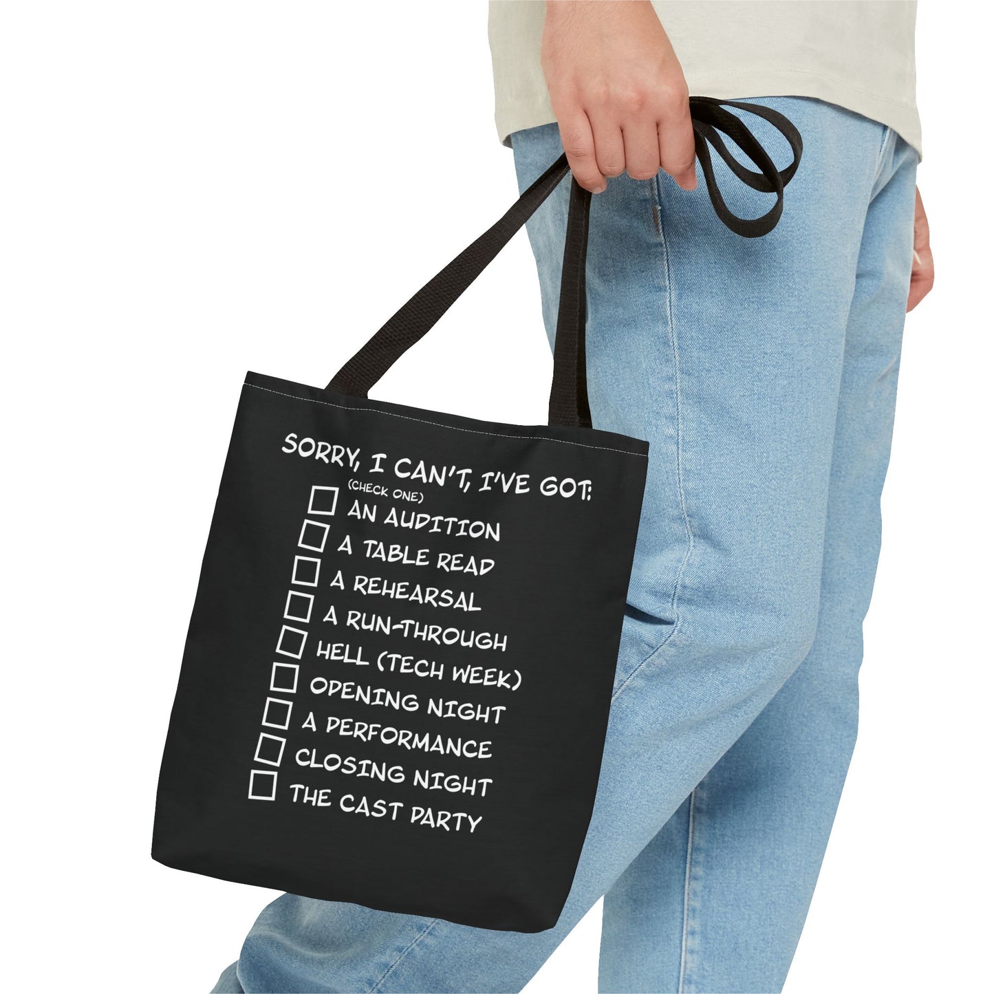 Sorry, I Can't, I've Got... - Theatre Series - Tote Bag (AOP)