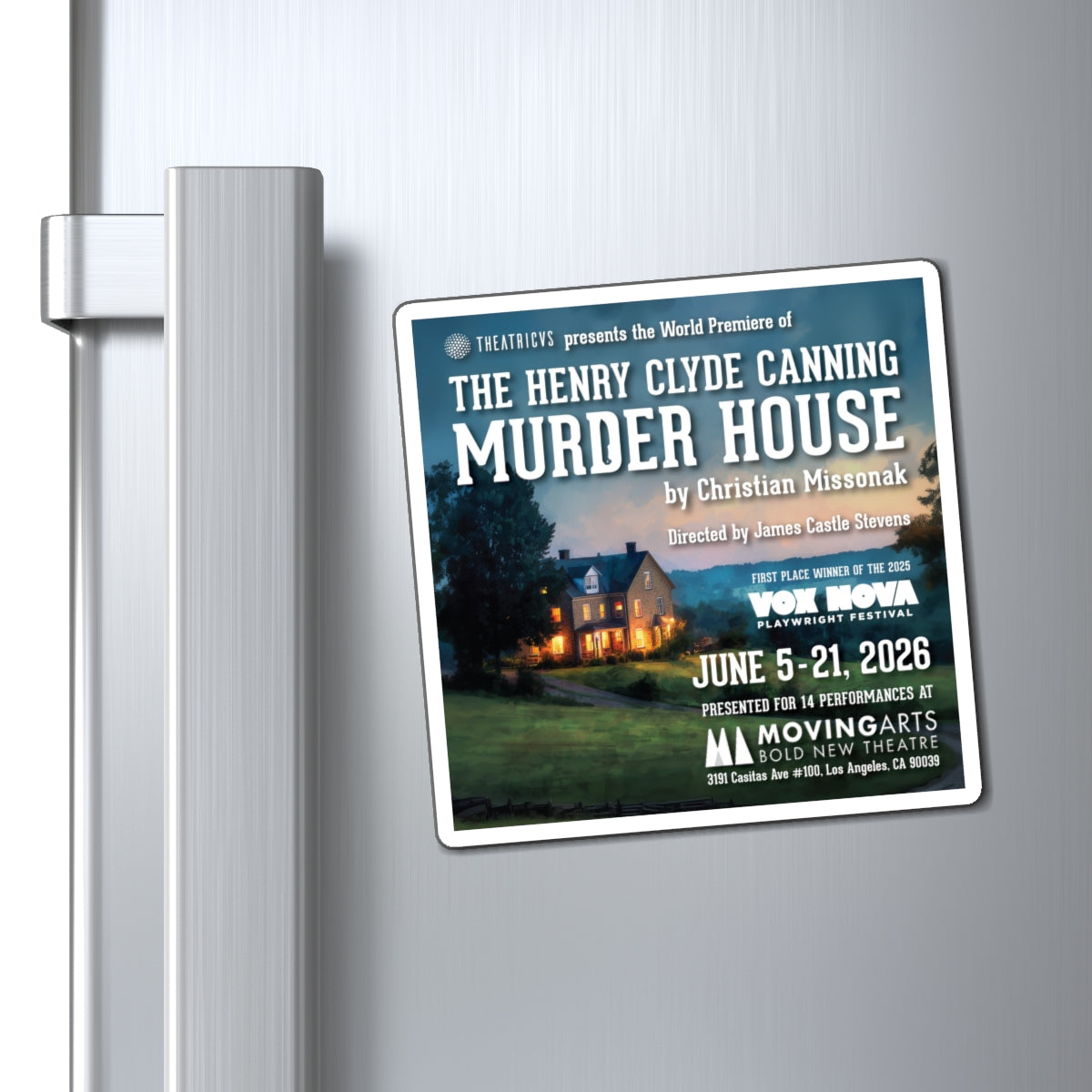 The Henry Clyde Canning Murder House - Magnets