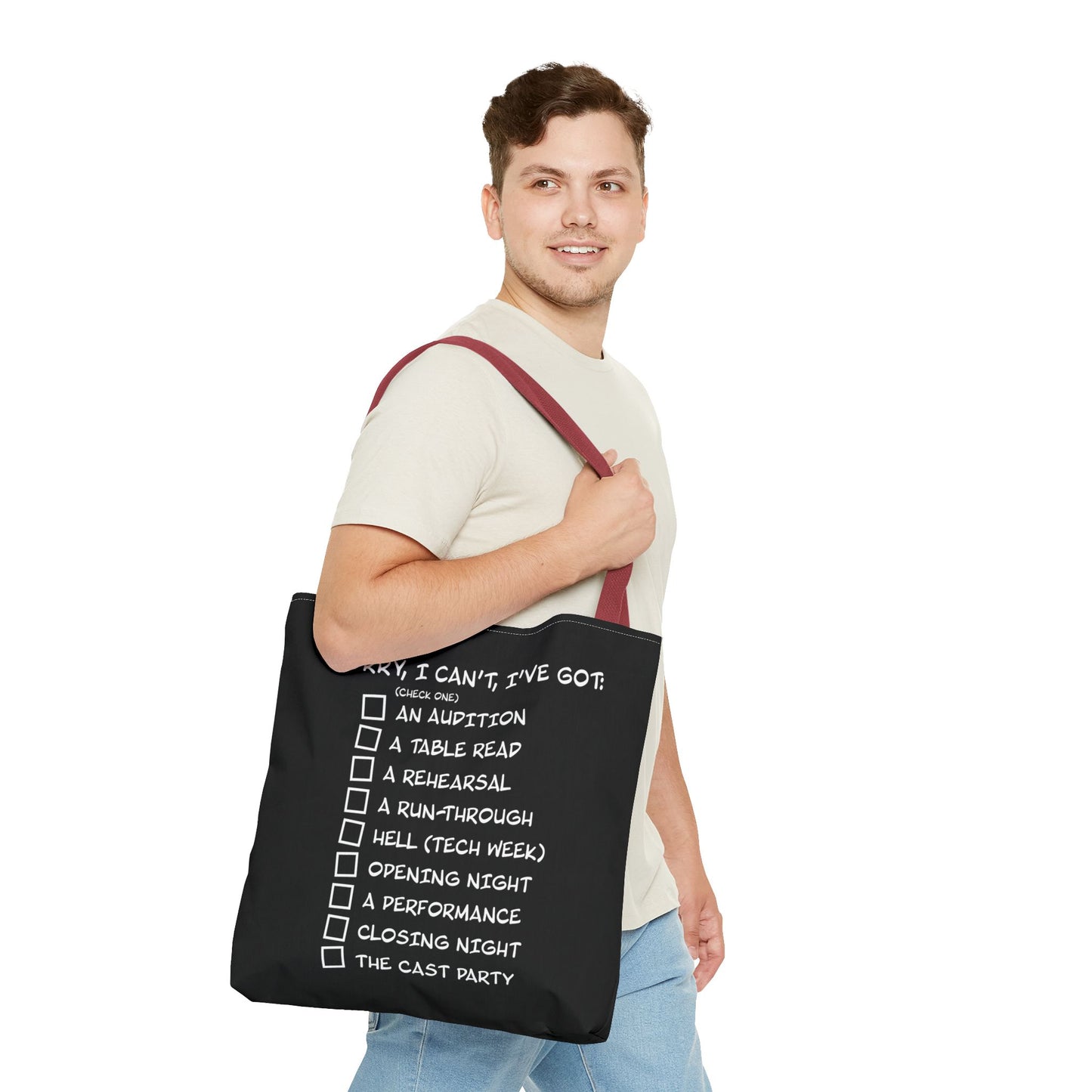Sorry, I Can't, I've Got... - Theatre Series - Tote Bag (AOP)