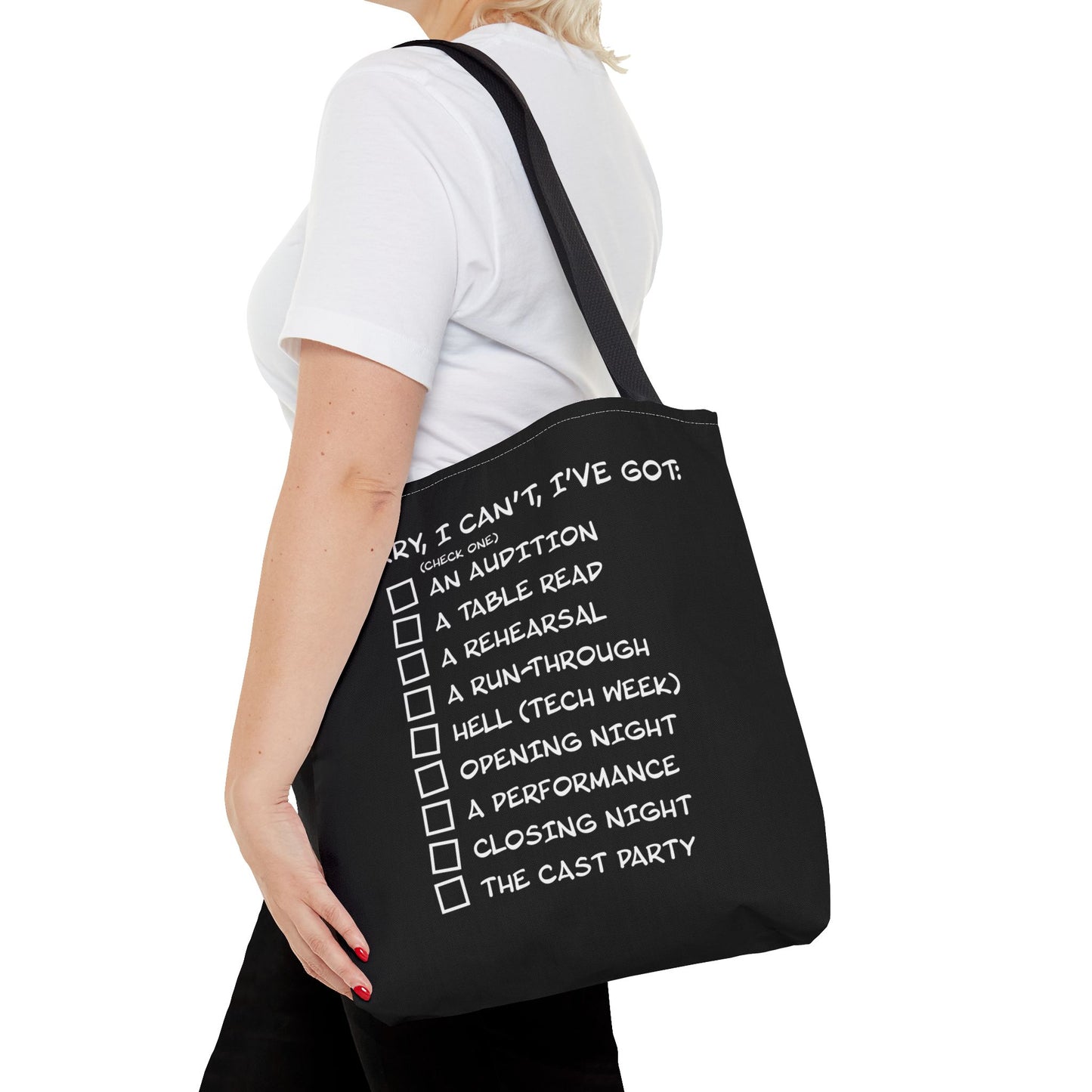 Sorry, I Can't, I've Got... - Theatre Series - Tote Bag (AOP)